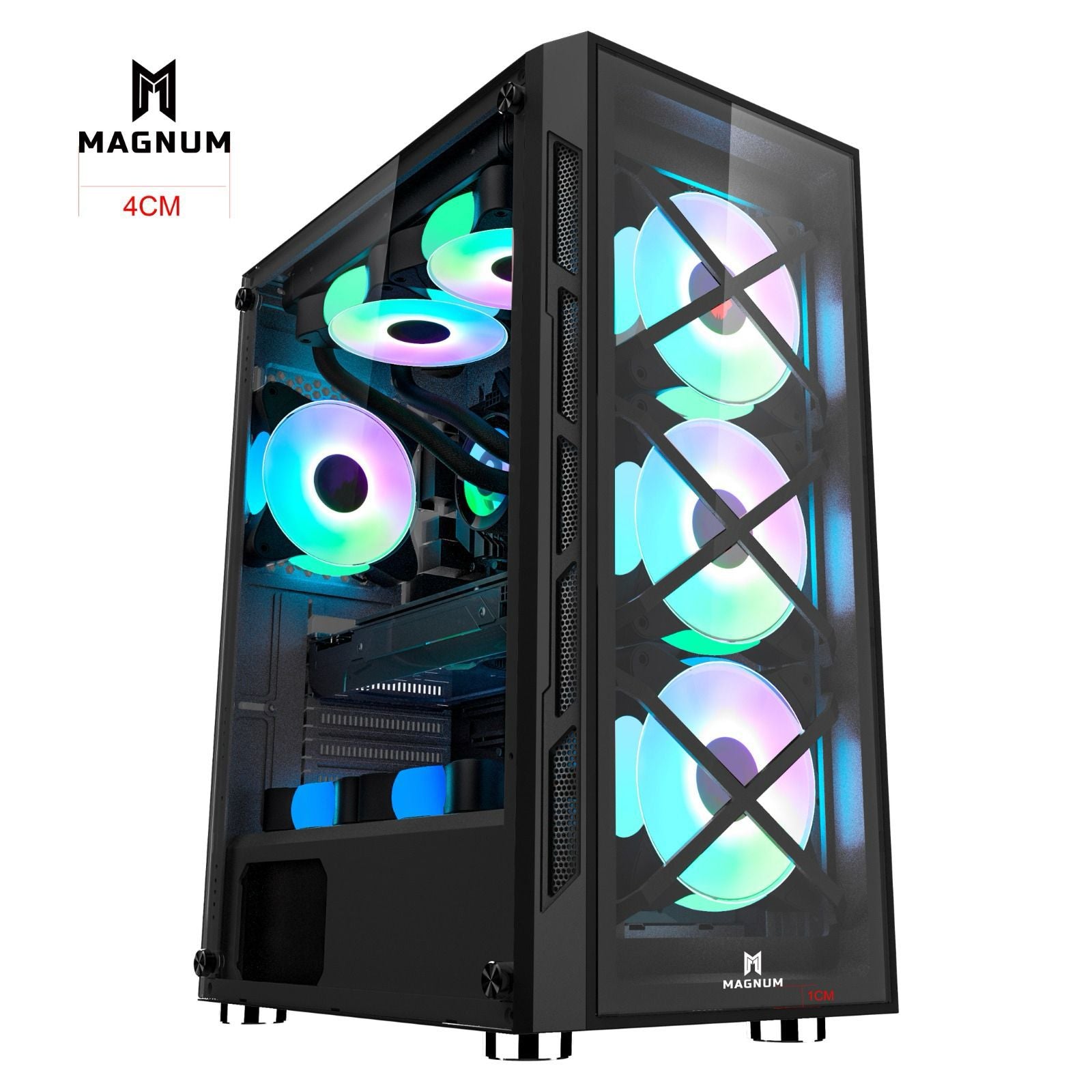 Magnum Gaming  case with 4 RGB Fans