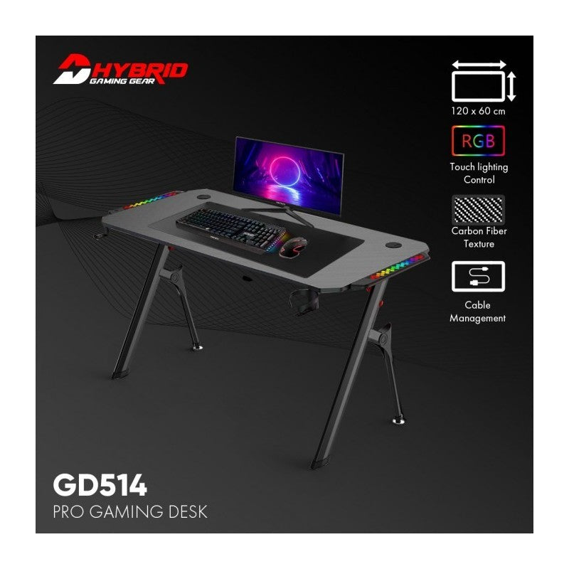 DHYBRID GD514 RGB LED GAMING DESK