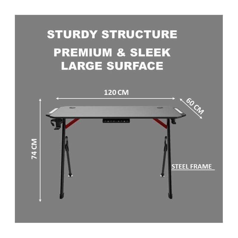 DHYBRID GD514 RGB LED GAMING DESK