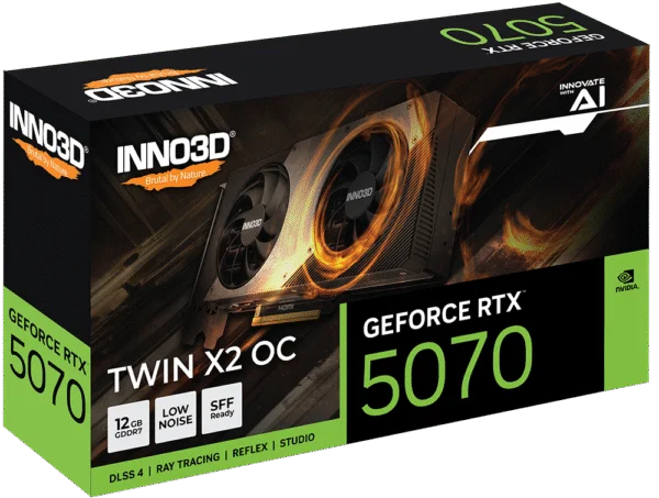 INNO3D GeForce RTX™ 5070 TWIN X2 12GB GDDR7 OC