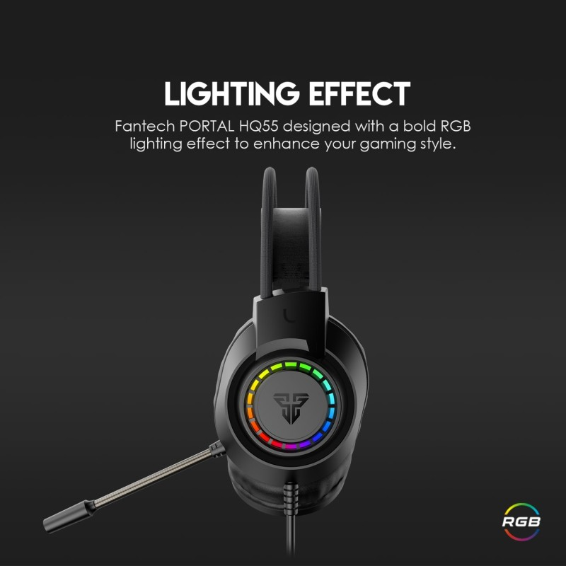 Fantech HQ55 PORTAL Gaming Headset with RGB Illumination and Crystal Clear Audio