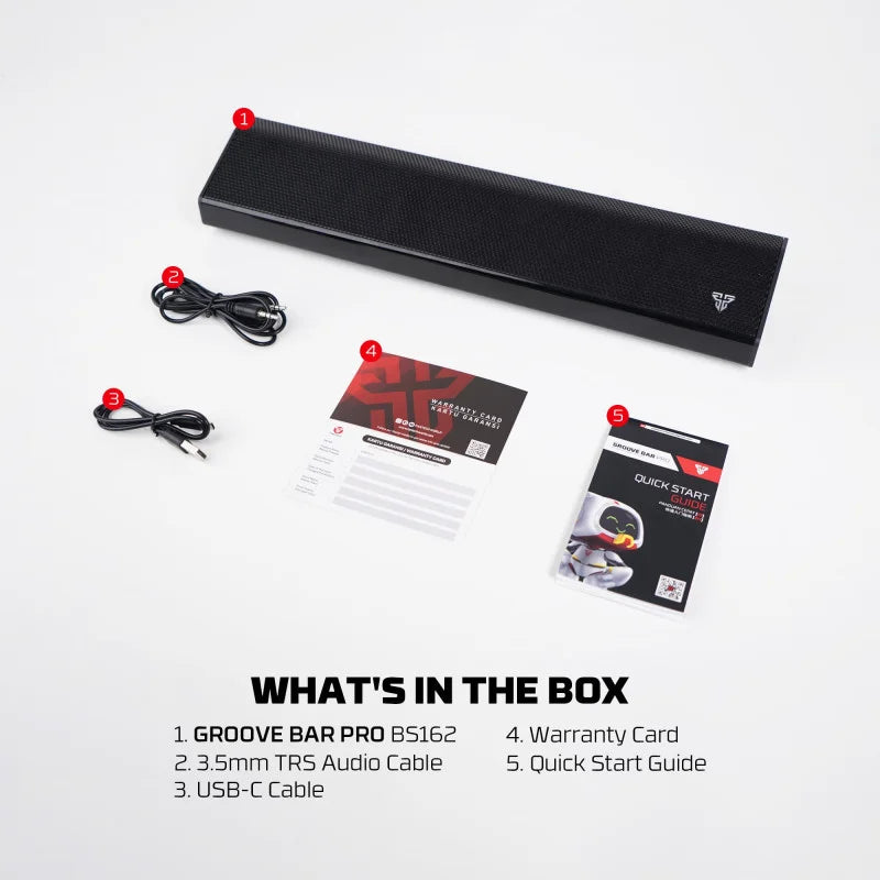 FANTECH BS162 GROOVE BAR PRO Premium 4-Mode Connectivity Speaker with Powerful Sound, RGB Lights, and Long Battery Life