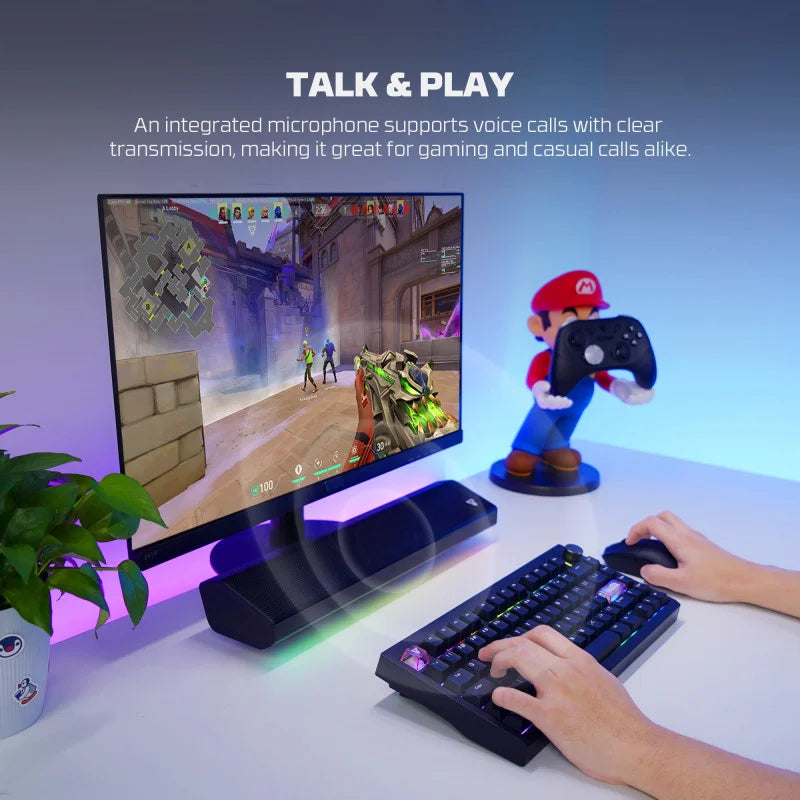 FANTECH BS162 GROOVE BAR PRO Premium 4-Mode Connectivity Speaker with Powerful Sound, RGB Lights, and Long Battery Life