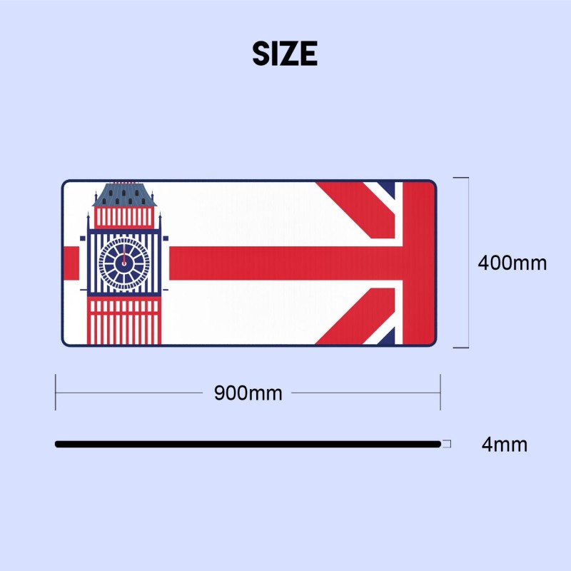 Fantech MP905 VIBE LONDON TOUR
XX-Large Size: 90cmx40cmx0.4cm