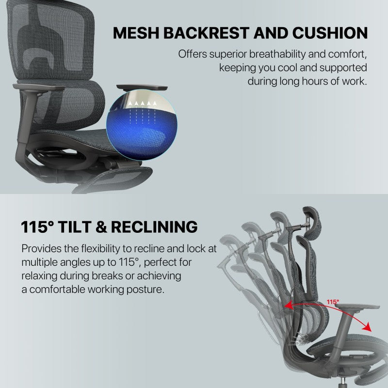 FANTECH OC3 Ergonomic Office Chair