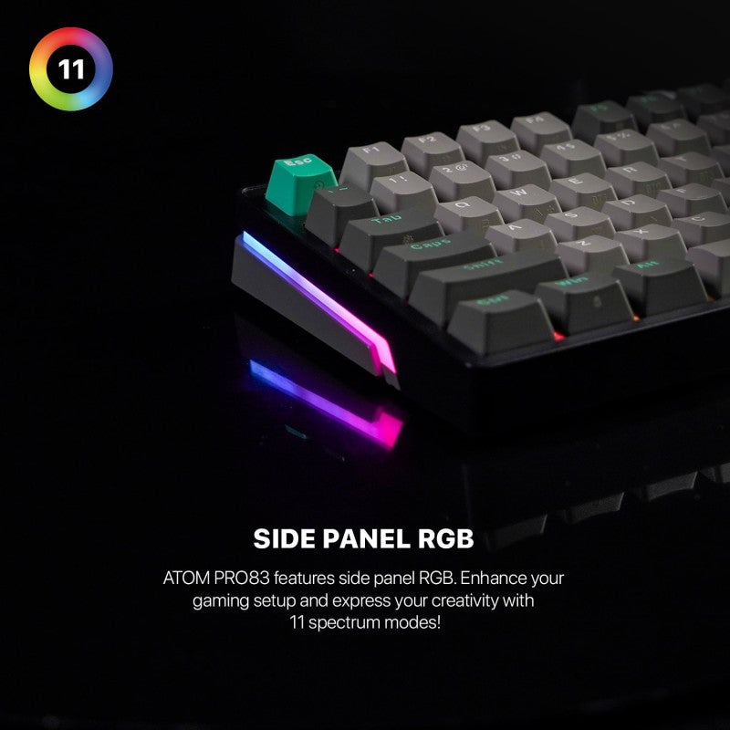 Fantech STELLAR Edition MK913 - ATOM PRO83,3 Modes:
Bluetooth, Wireless & Wired, Built-in Battery, Mechanical Gaming Keyboard