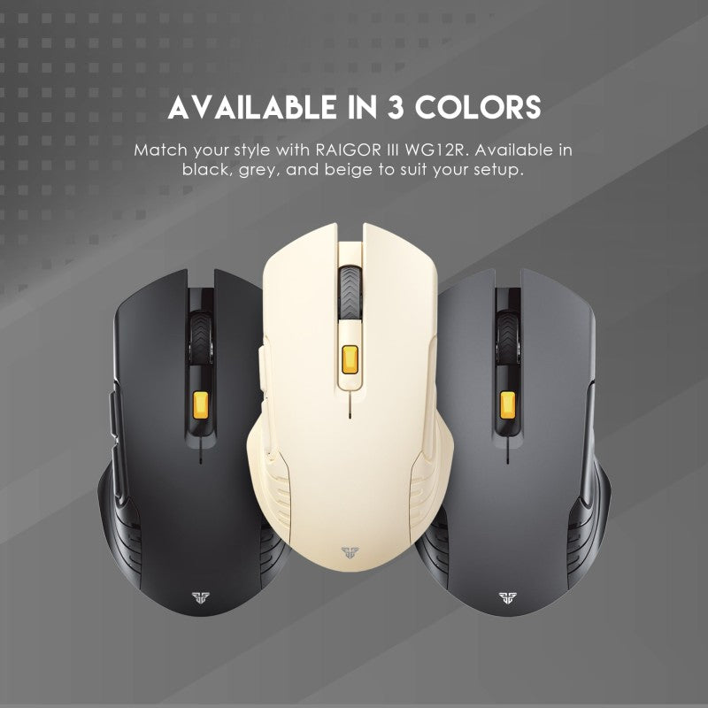 Fantech WG12R RAIGOR III,
Rechargeable Wireless Gaming Mouse
with Built-in Battery