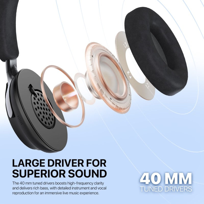 FANTECH WH07A GO VIBE: Bluetooth, -
Active Noise Cancelling (ANC) WIRELESS HEADSET
