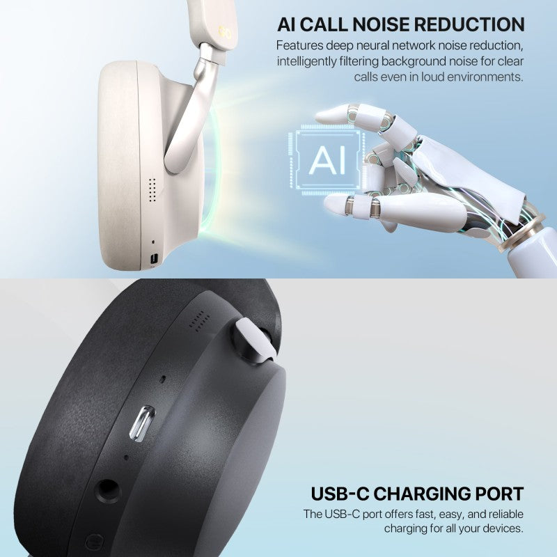 FANTECH WH07A GO VIBE: Bluetooth, -
Active Noise Cancelling (ANC) WIRELESS HEADSET