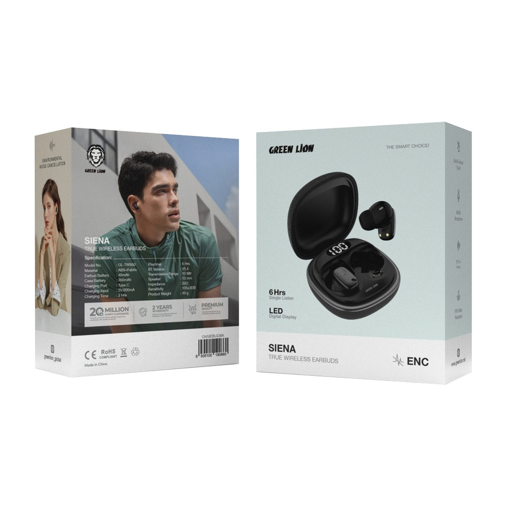 Green Lion Siena True Wireless Earbuds