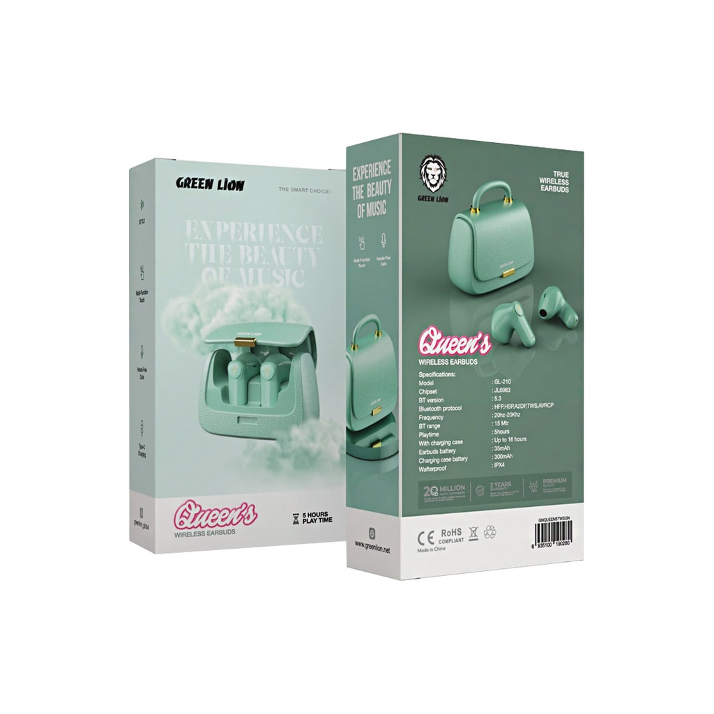 Green Lion Queen's True Wireless Earbuds