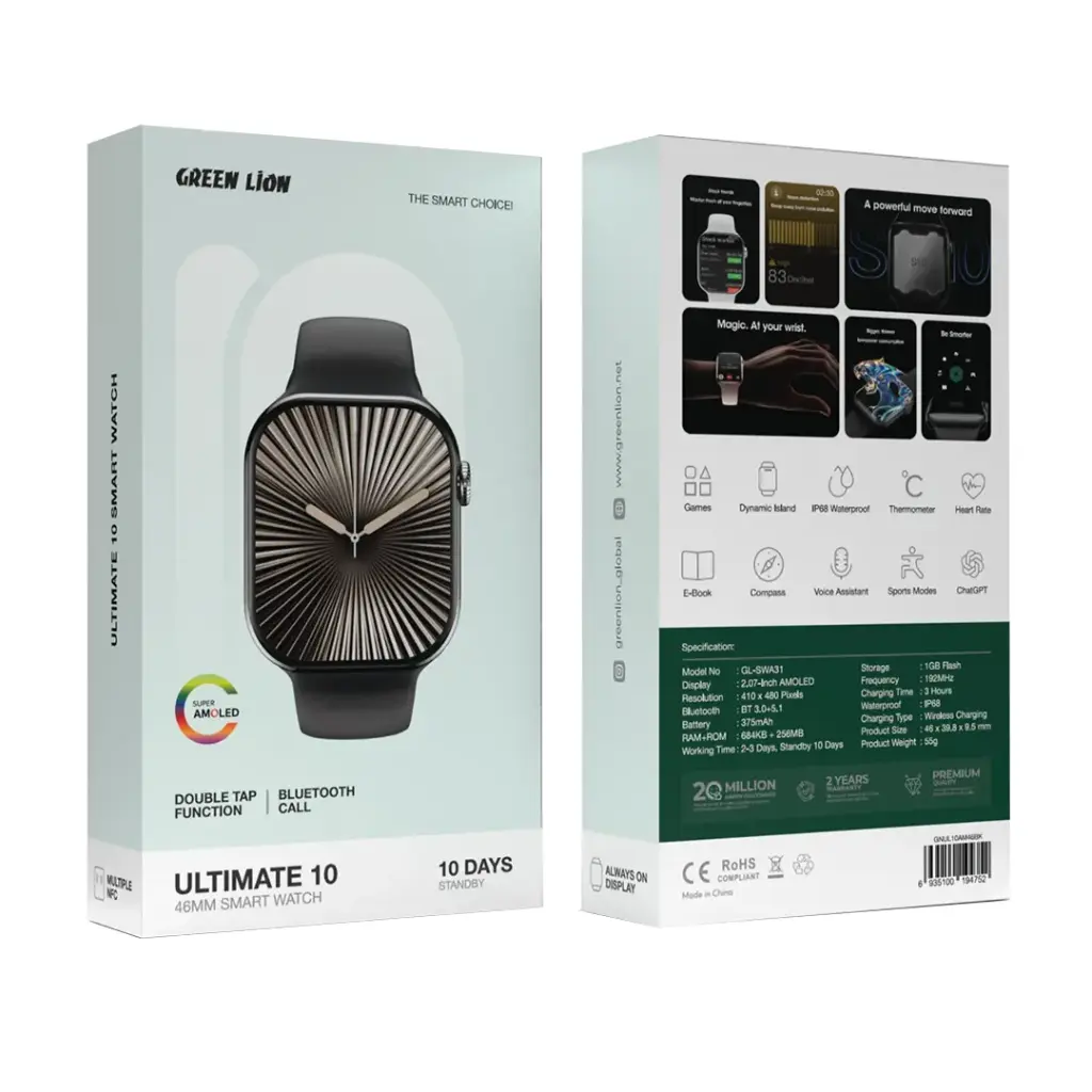 Green Lion Ultimate 10 46MM Smart Watch