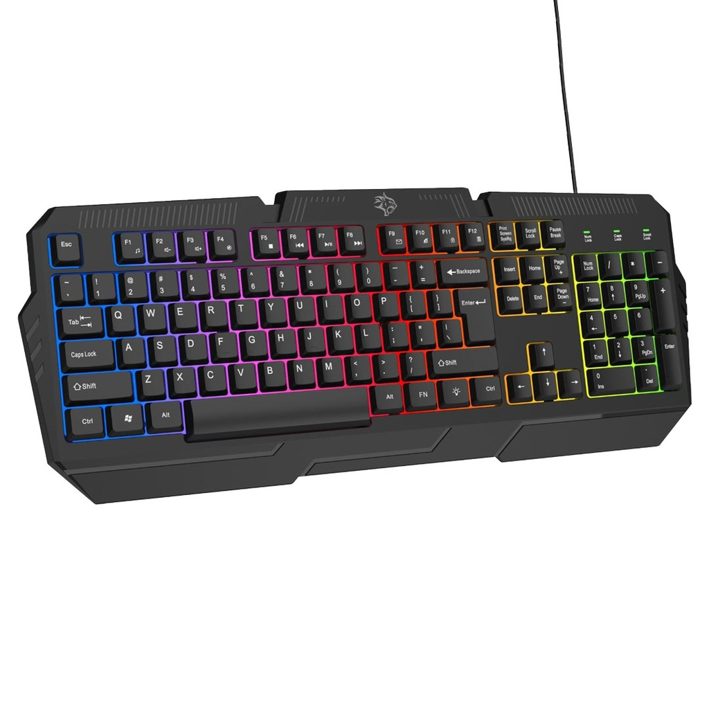 Porodo Gaming 4in1 Combo with Keyboard, Headphone, Mouse and Mouse Pad - Black
