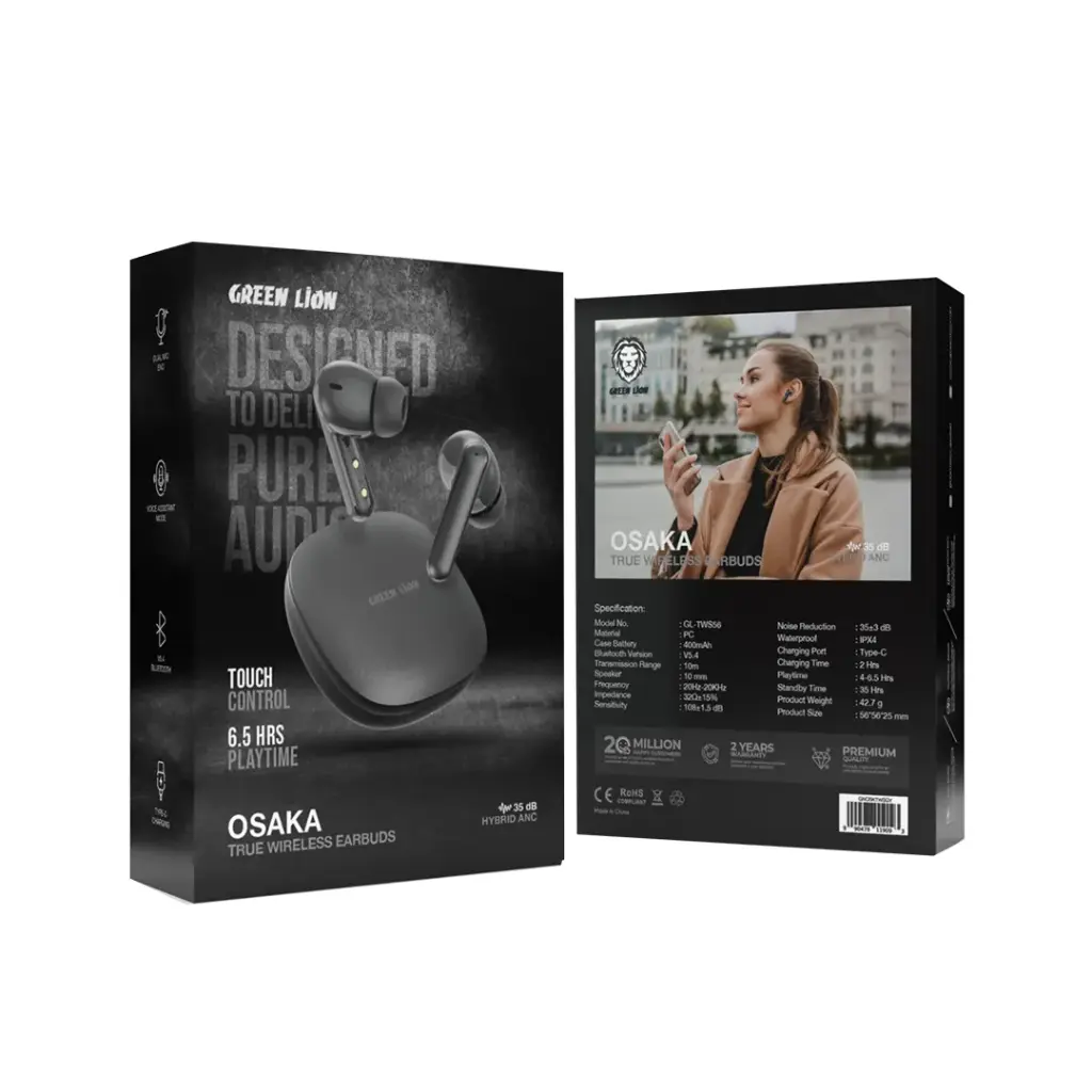 Green Lion Osaka True Wireless Earbuds