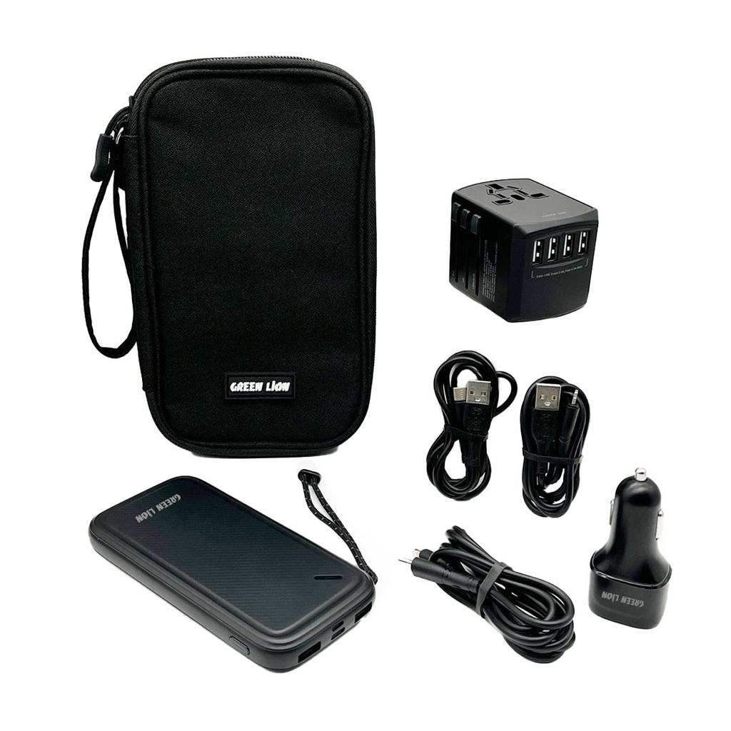 GREEN LION 6 In 1 Universal Travel Bag - Black