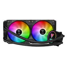 GAMDIAS AURA GL240 LITE ARGB AIO Liquid CPU Cooler With 240mm Radiator, Copper Base, PWM Hydraulic Fans, Motherboard Sync, LGA 1851 & AM5 Support, Easy Universal Mounting