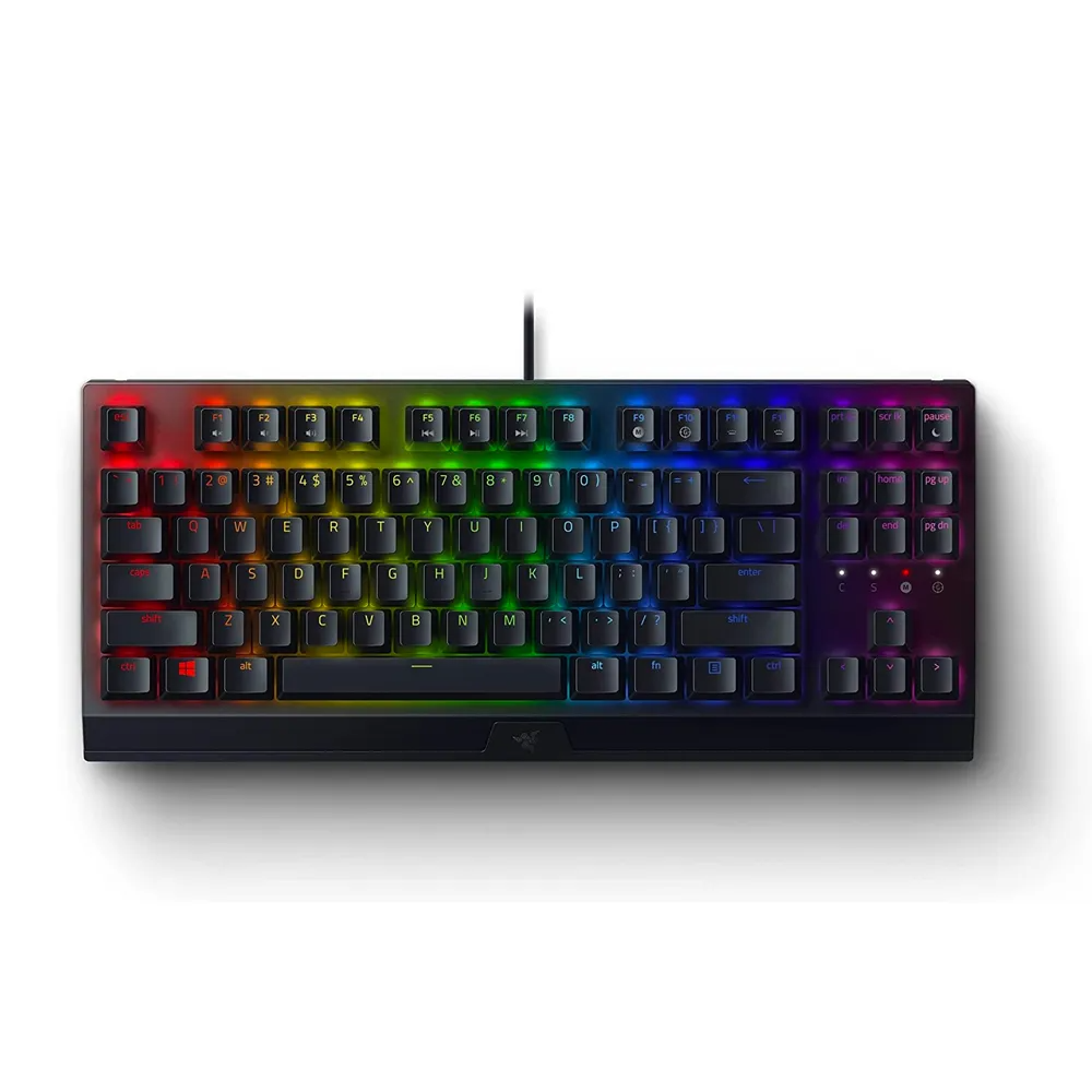 Razer Blackwidow V3 Tenkeyless – Mechanical Gaming Keyboard (Yellow Switch)- Black
