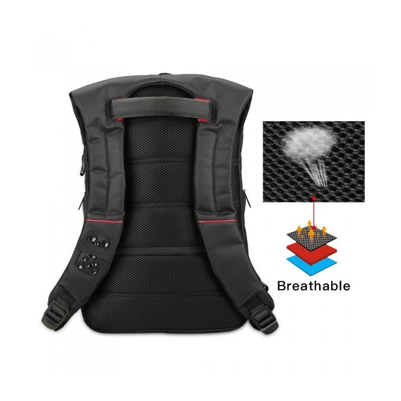 Kingsons Large & Multifunctional Design Backpack KS3140W Black, Water-resistant, shock-resistant, Ergonomic Design