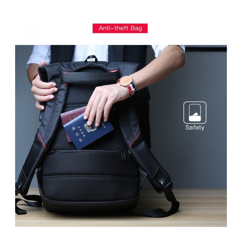 Kingsons Large & Multifunctional Design Backpack KS3140W Black, Water-resistant, shock-resistant, Ergonomic Design