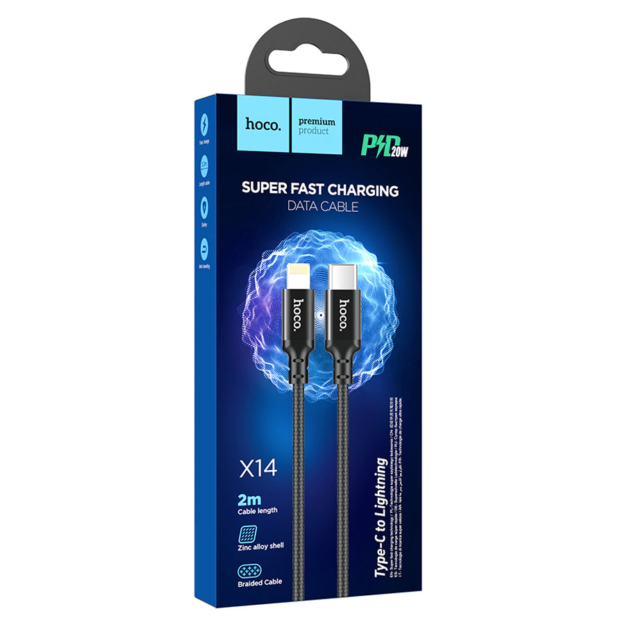 HOCO X14 Charging And Data Cable (Type-C to Lightning)