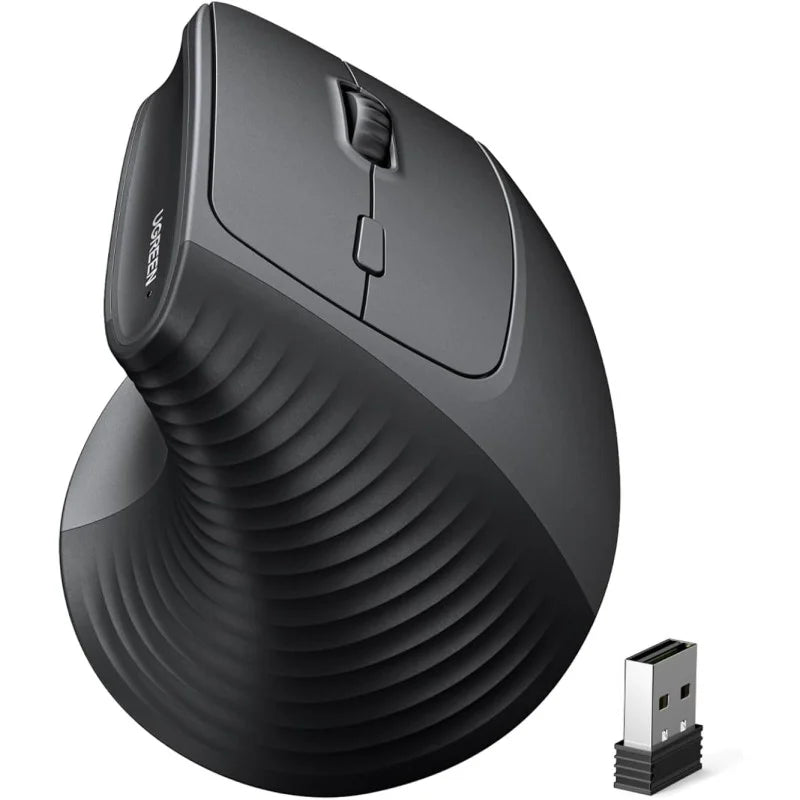 UGREEN Ergonomic Vertical 57° Ergonomic Angle, Silent Mouse, Bluetooth & Wireless, 4000 DPI - M571P 65042