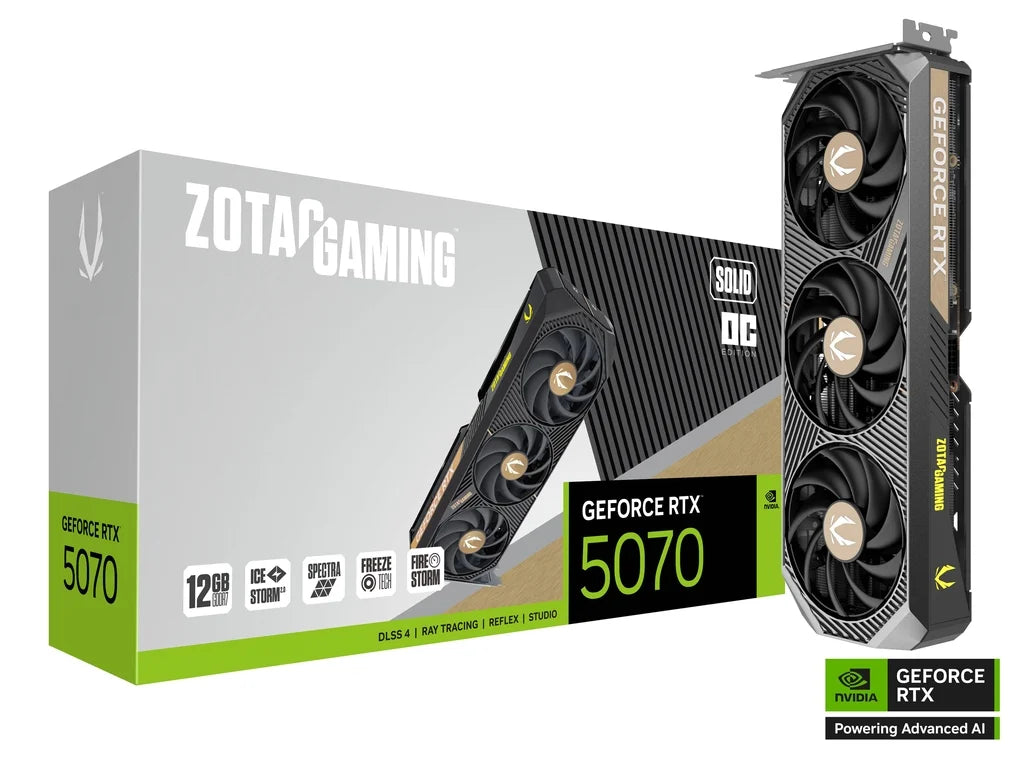 ZOTAC GAMING GeForce RTX 5070 SOLID OC 12GB 192BIT GDDR7